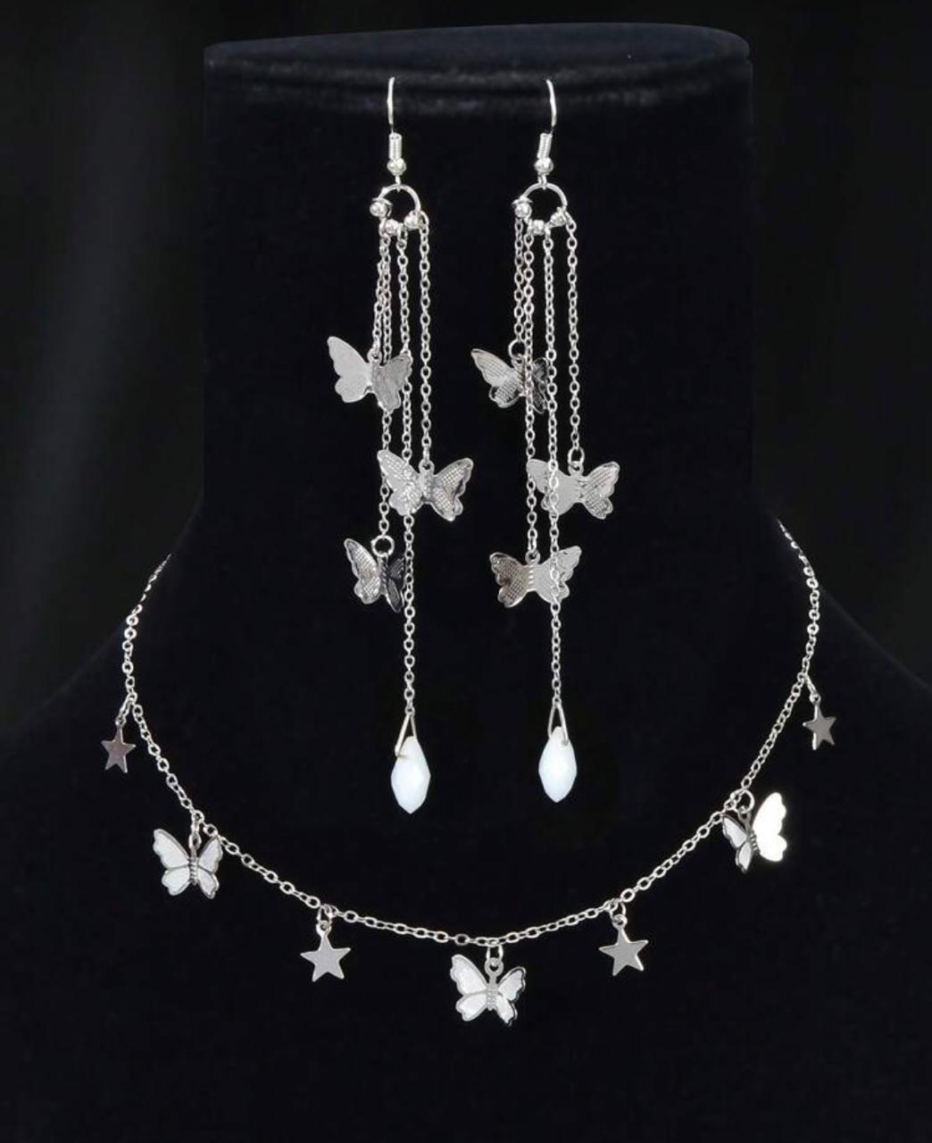 3 Piece Star Butterfly Necklace