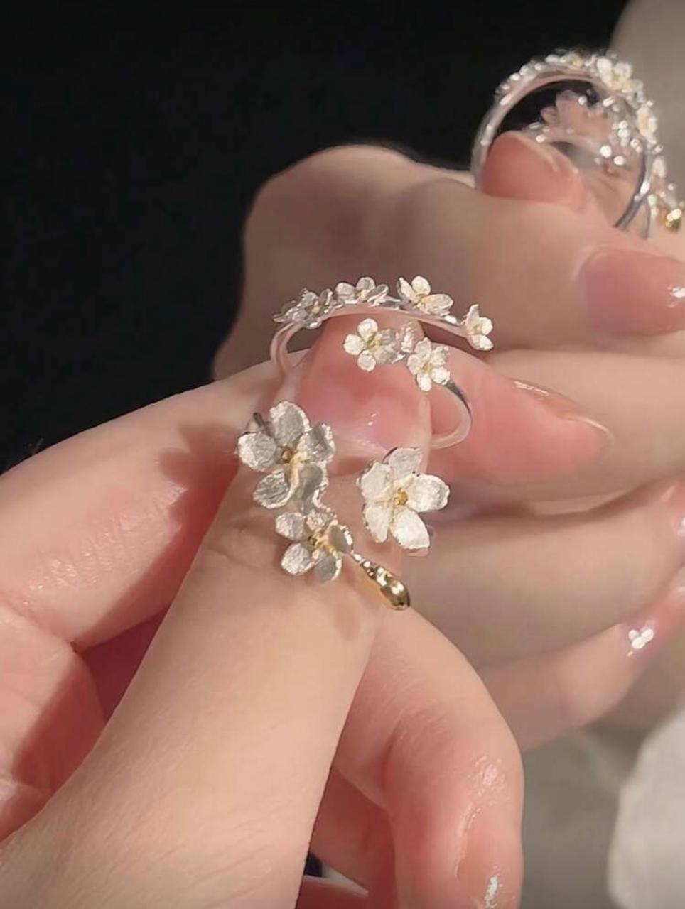 Imported 3D Flower design Ring