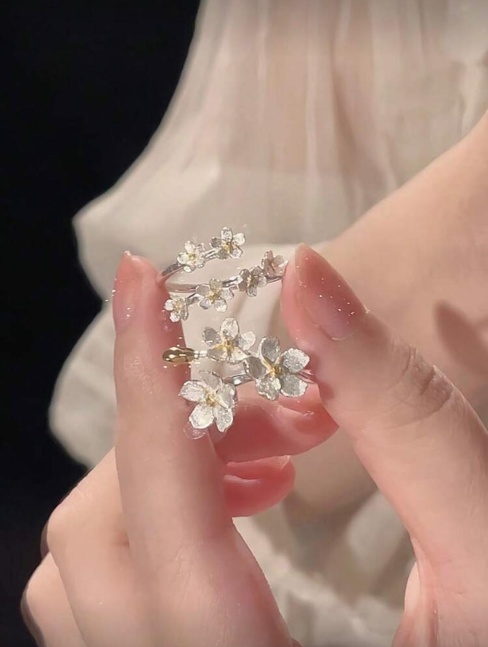 Imported 3D Flower design Ring