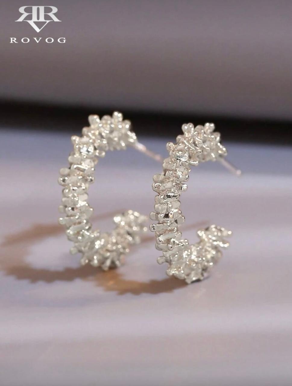 Elegant Luxury Wome Silver Earing