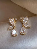 2 Piece Rhyme Stone Decor drop Earing