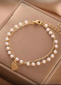 Imported Pearl Heart Bracelet